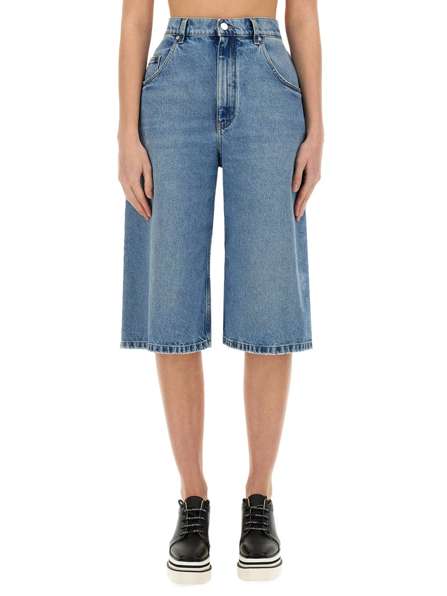 STELLA MCCARTNEY Stylish Denim Bermuda Shorts - Size 27