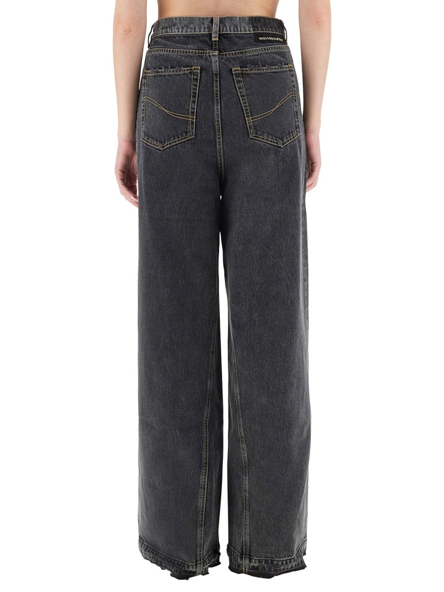 STELLA MCCARTNEY Cotton Blend High-Waisted Jeans for Women