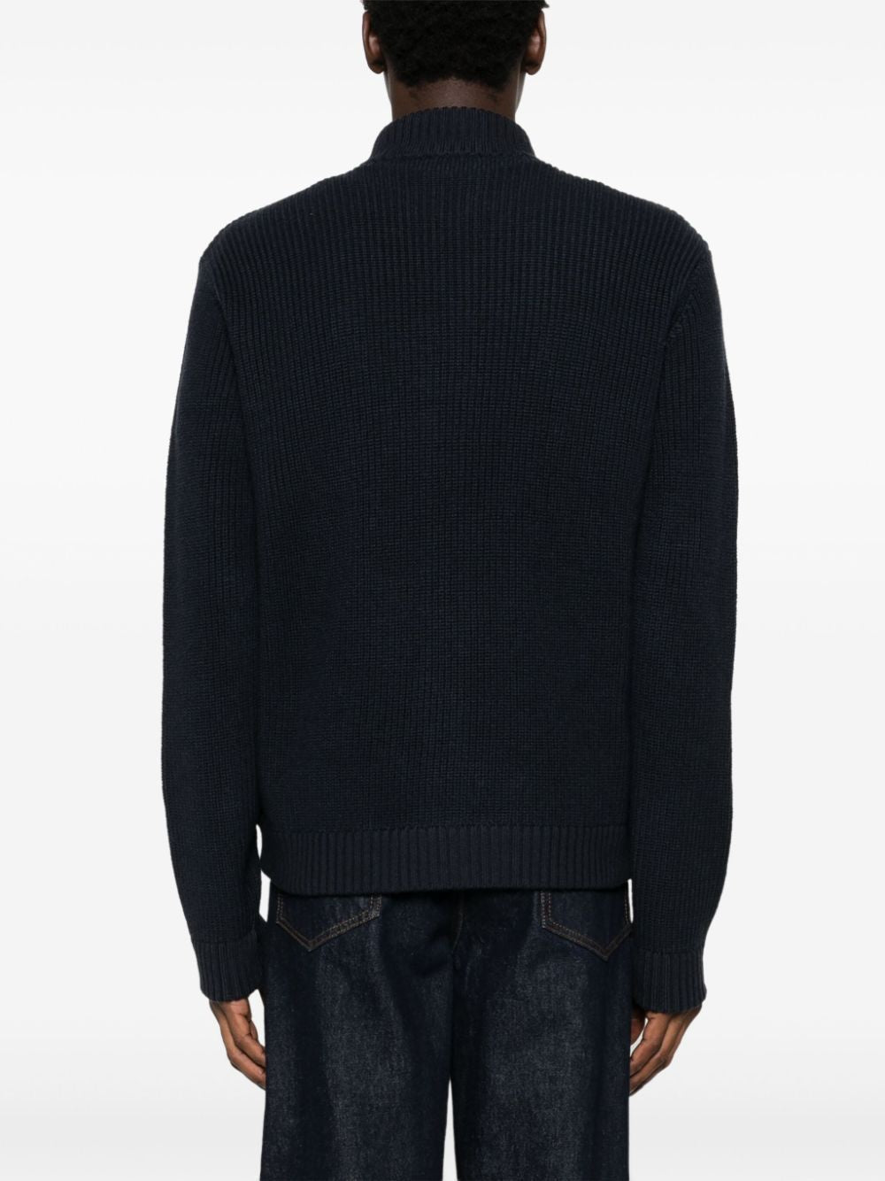 EMPORIO ARMANI Stylish Panelled Cardigan for Men