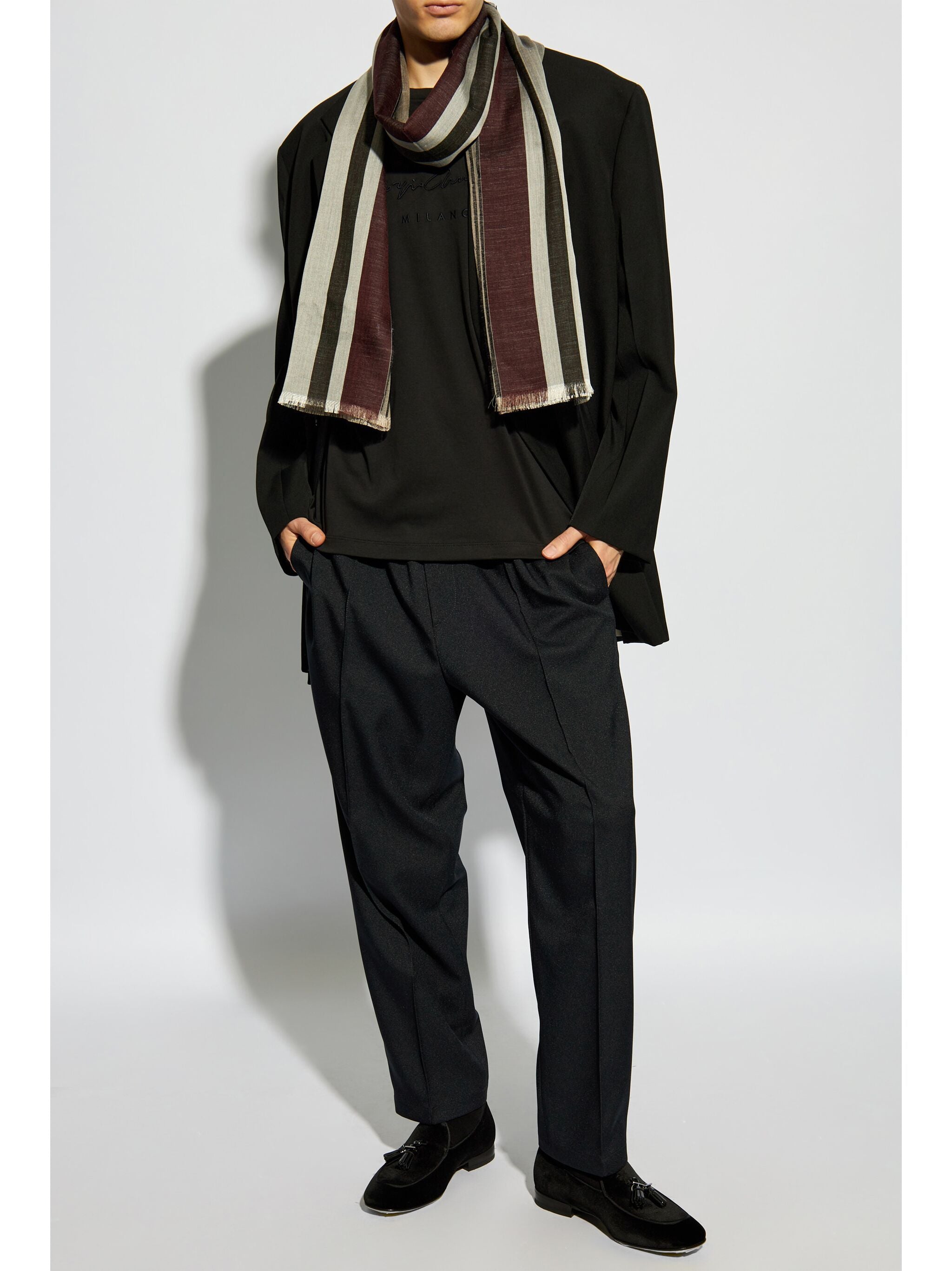 GIORGIO ARMANI Classic Cotton T-Shirt for Men - FW25 Collection