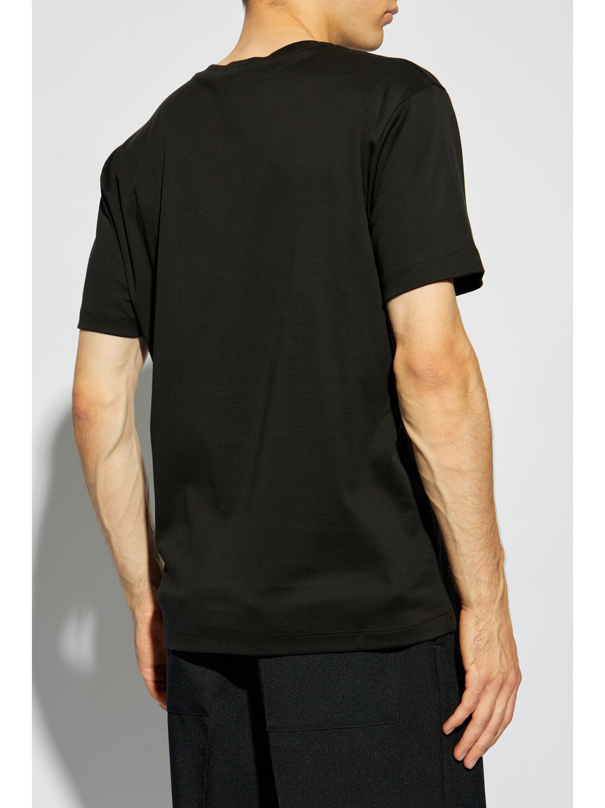 GIORGIO ARMANI Classic Cotton T-Shirt for Men - FW25 Collection