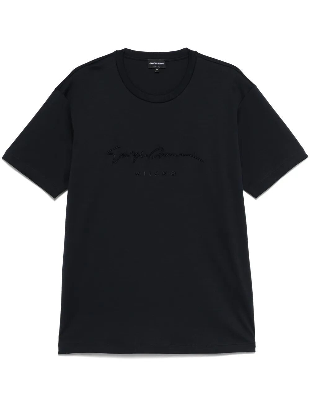 GIORGIO ARMANI Pure Cotton Interlock Signature Logo T-Shirt