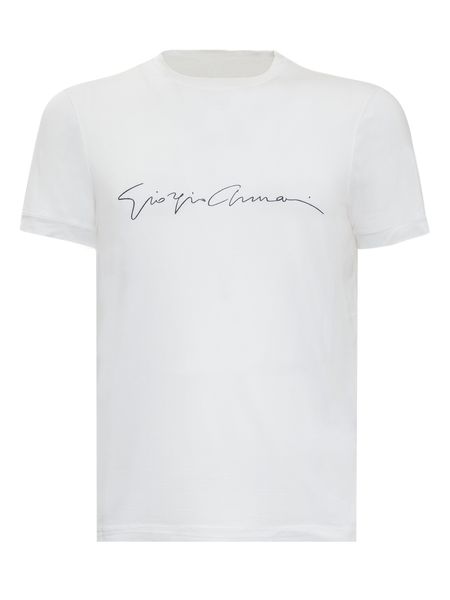 GIORGIO ARMANI Classic Cotton Crewneck T-Shirt for Men