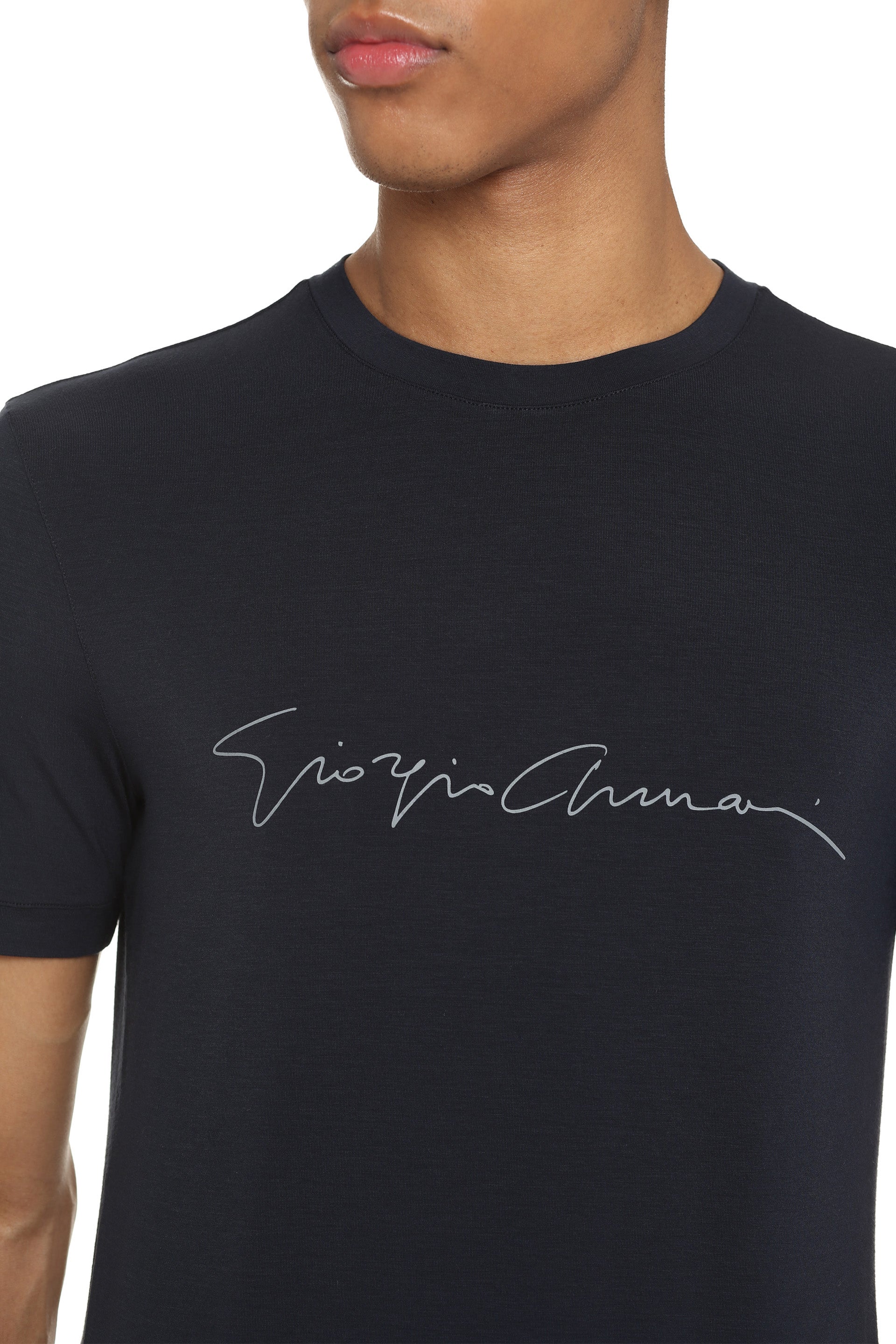 GIORGIO ARMANI Classic Logo T-Shirt for Men
