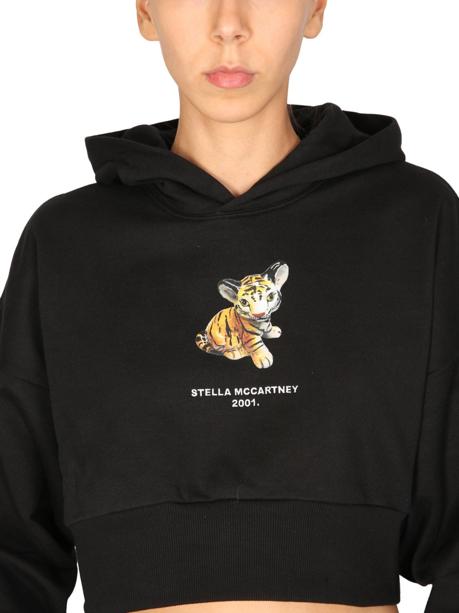STELLA MCCARTNEY Tiger Graphic Hoodie Sweatshirt