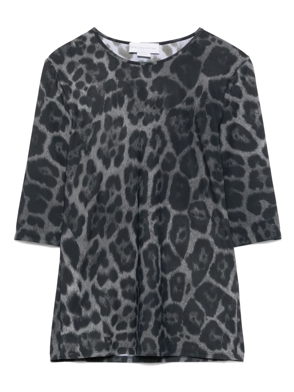 STELLA MCCARTNEY Leopard Print Crew Neck Top
