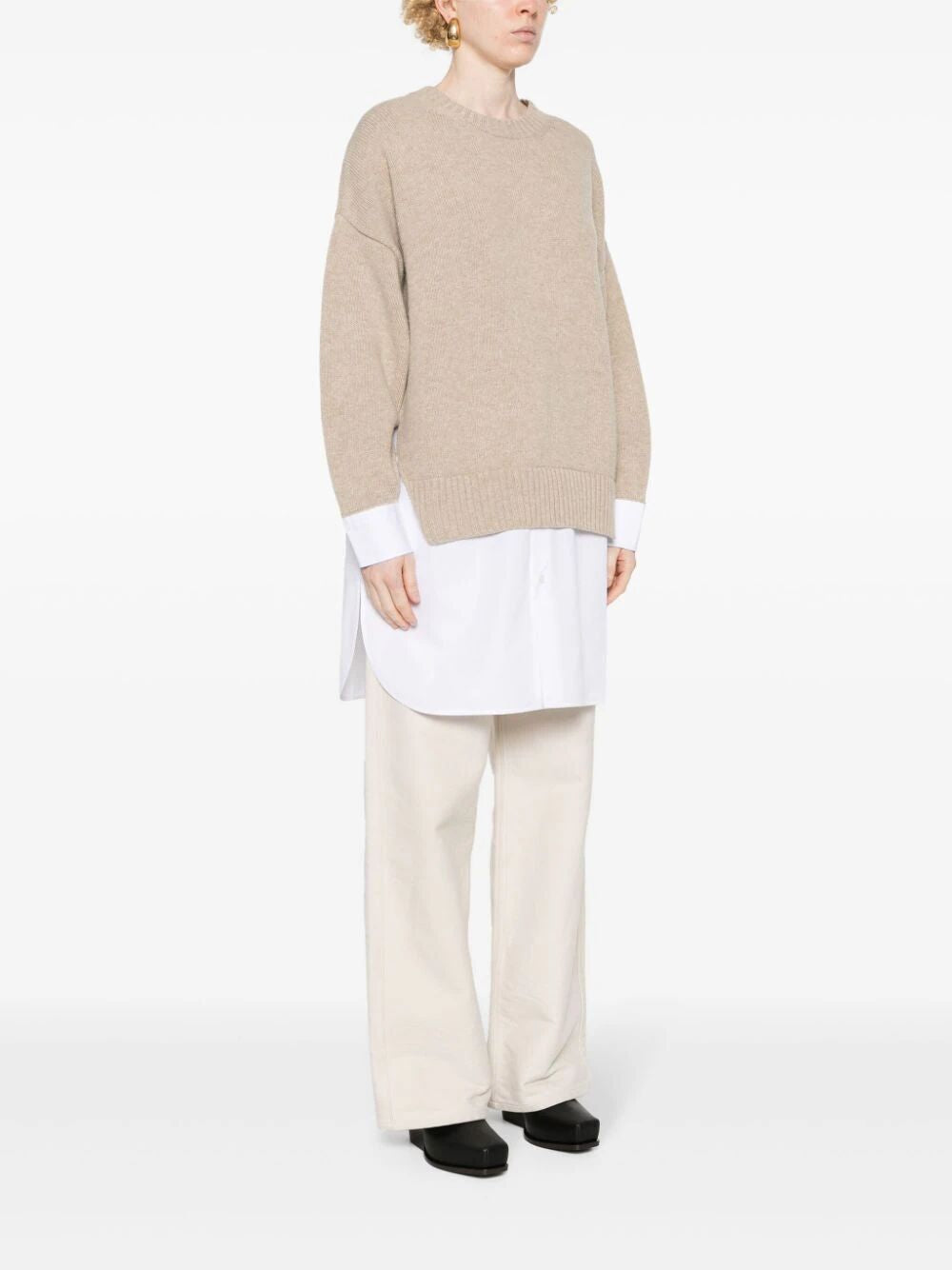 STELLA MCCARTNEY Layered Wool and Cotton Sweater