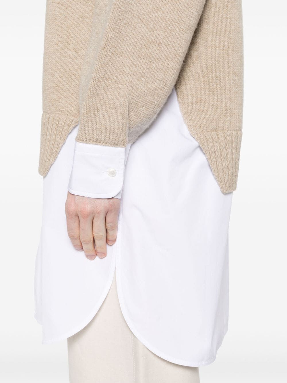 STELLA MCCARTNEY Layered Wool and Cotton Sweater