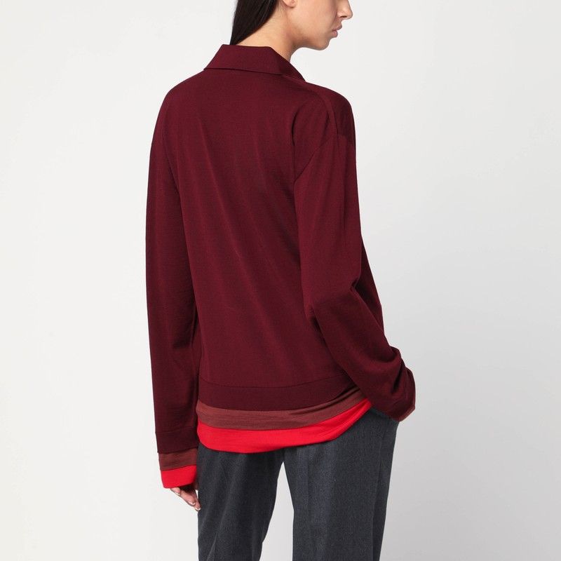 STELLA MCCARTNEY Layered Wool Polo for Women - Long Sleeve
