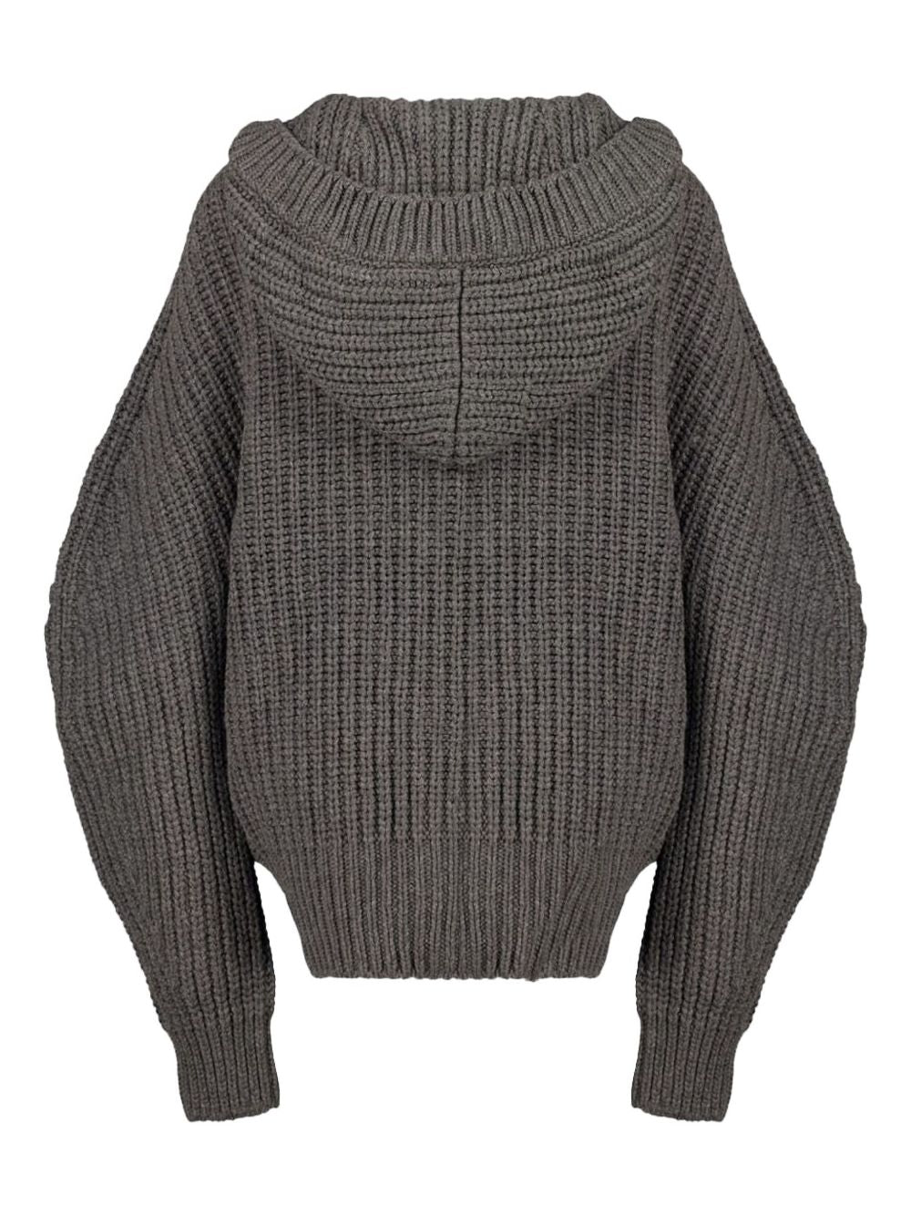 STELLA MCCARTNEY Cashmere Wool Blend Hooded Knit with Button Fastening