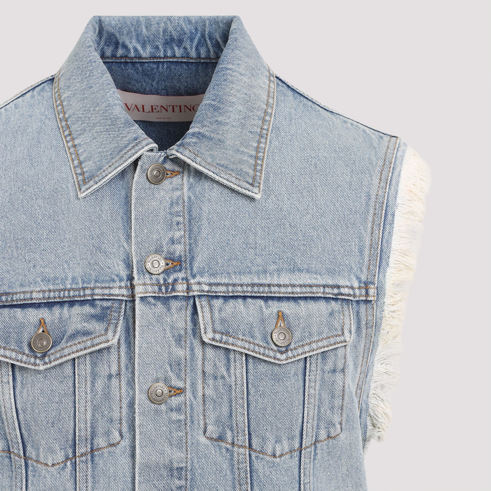 VALENTINO Denim Vest for Men - SS25 Collection