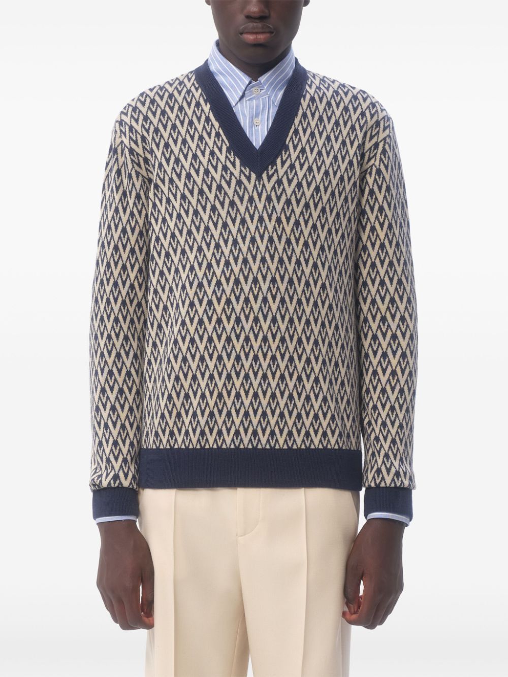 VALENTINO Wool Touté The V Sweater