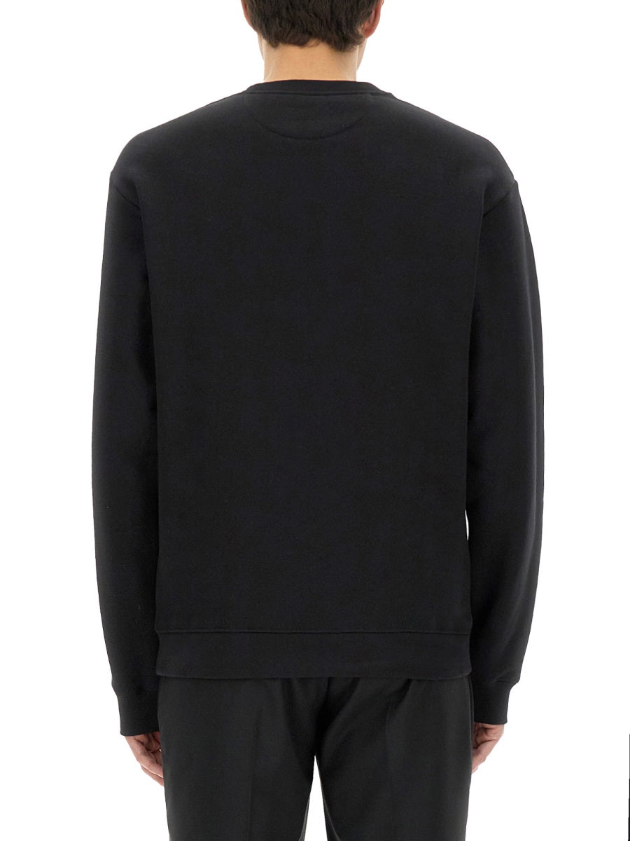 Cotton Crewneck Sweatshirt with Chez Valentino Patch - Size L