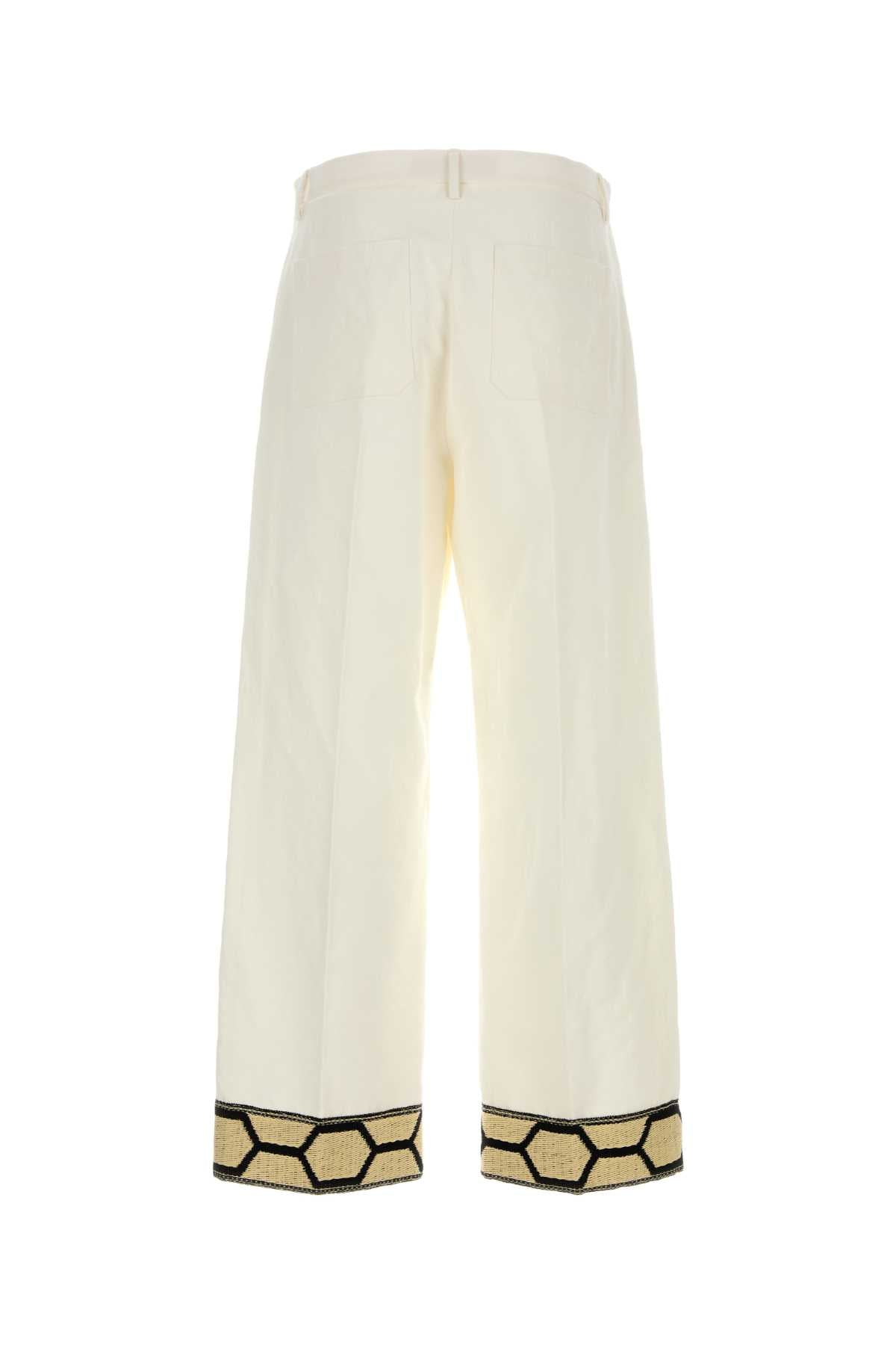 VALENTINO GARAVANI Cotton Blend Trousers with Banda Jaqua for Men - SS25
