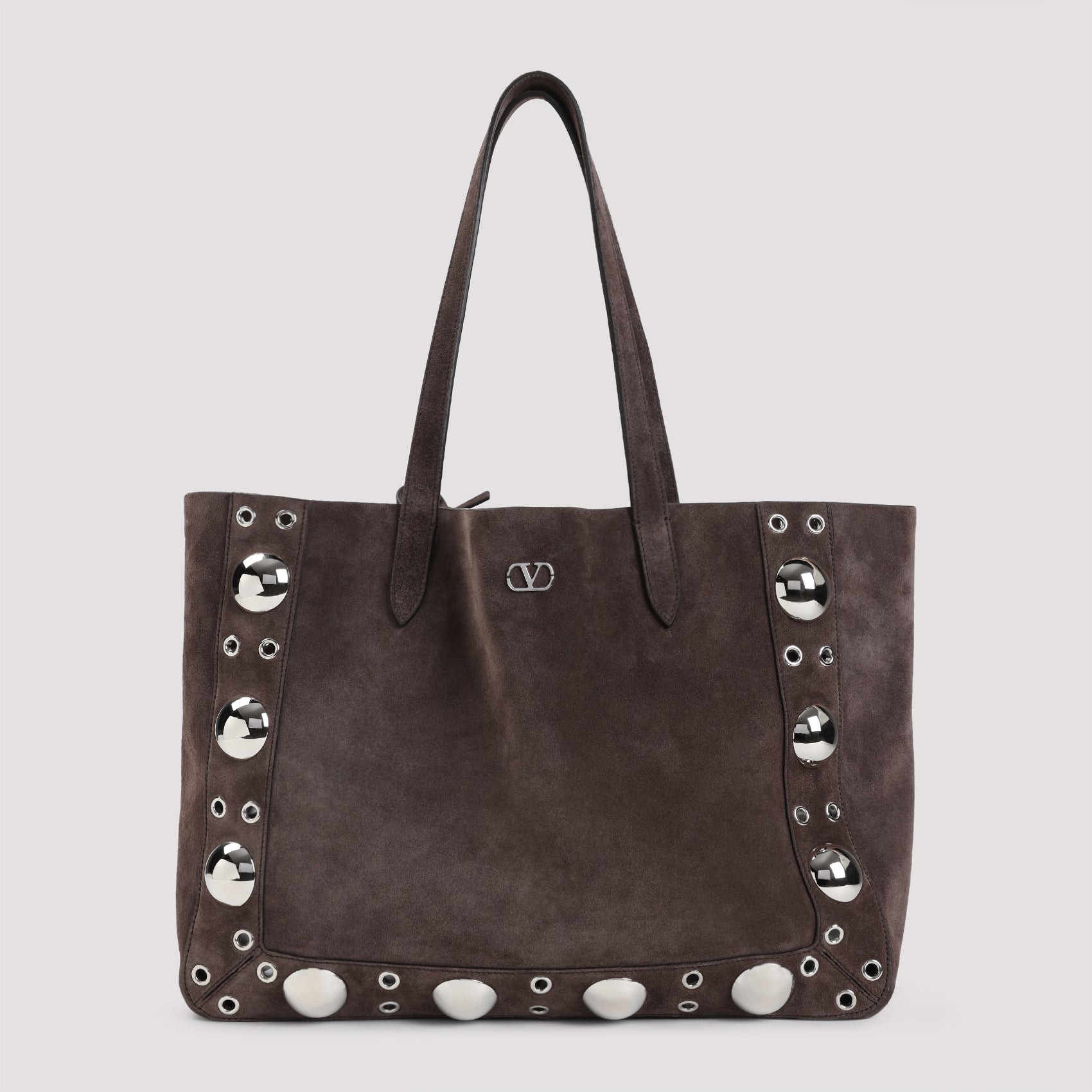 VALENTINO GARAVANI Suede Nellcote Shopping Handbag - Frame S