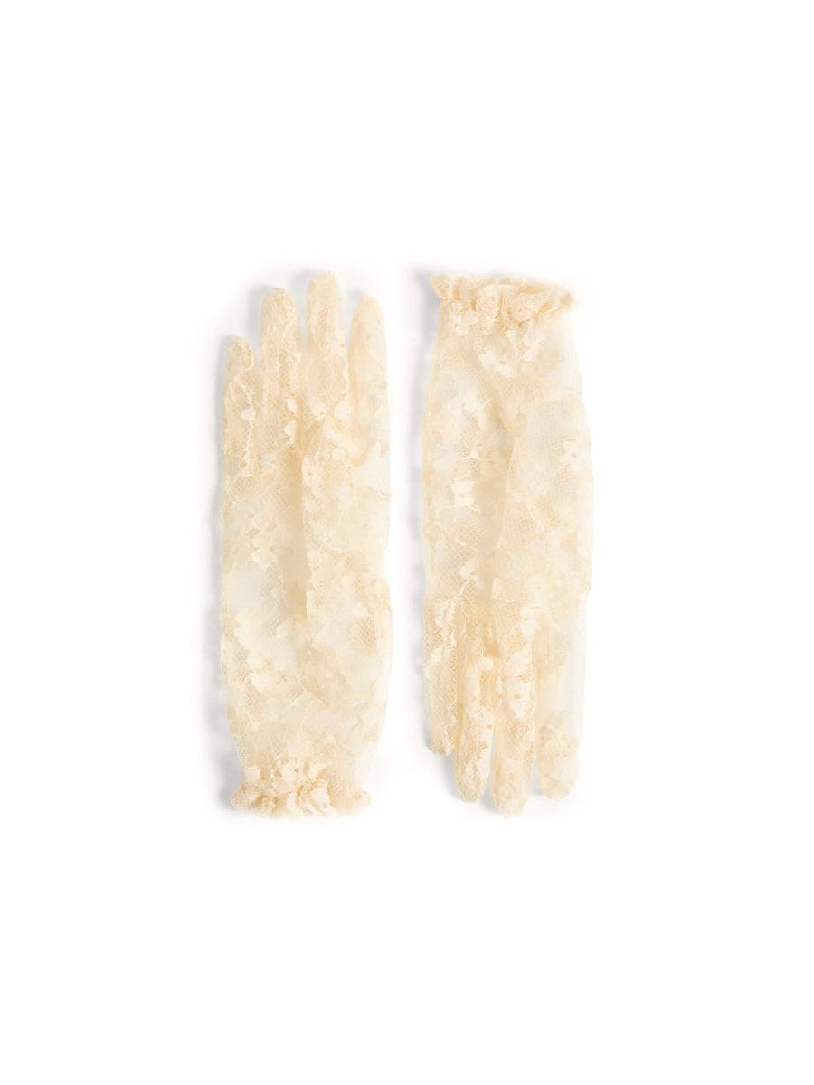 VALENTINO GARAVANI Lace Gloves with Signature Detail