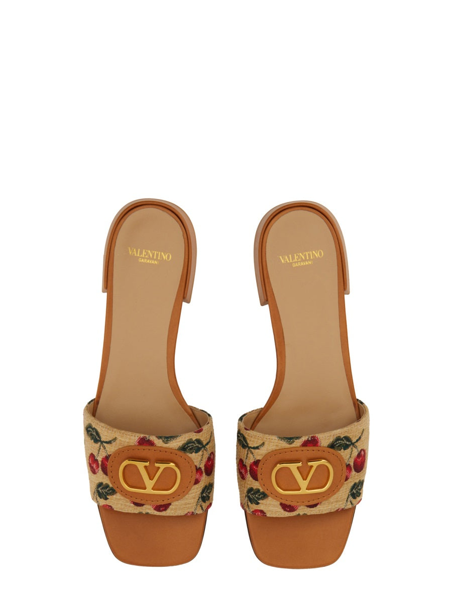 VALENTINO GARAVANI Signature Slide Sandal - VLOGO Design