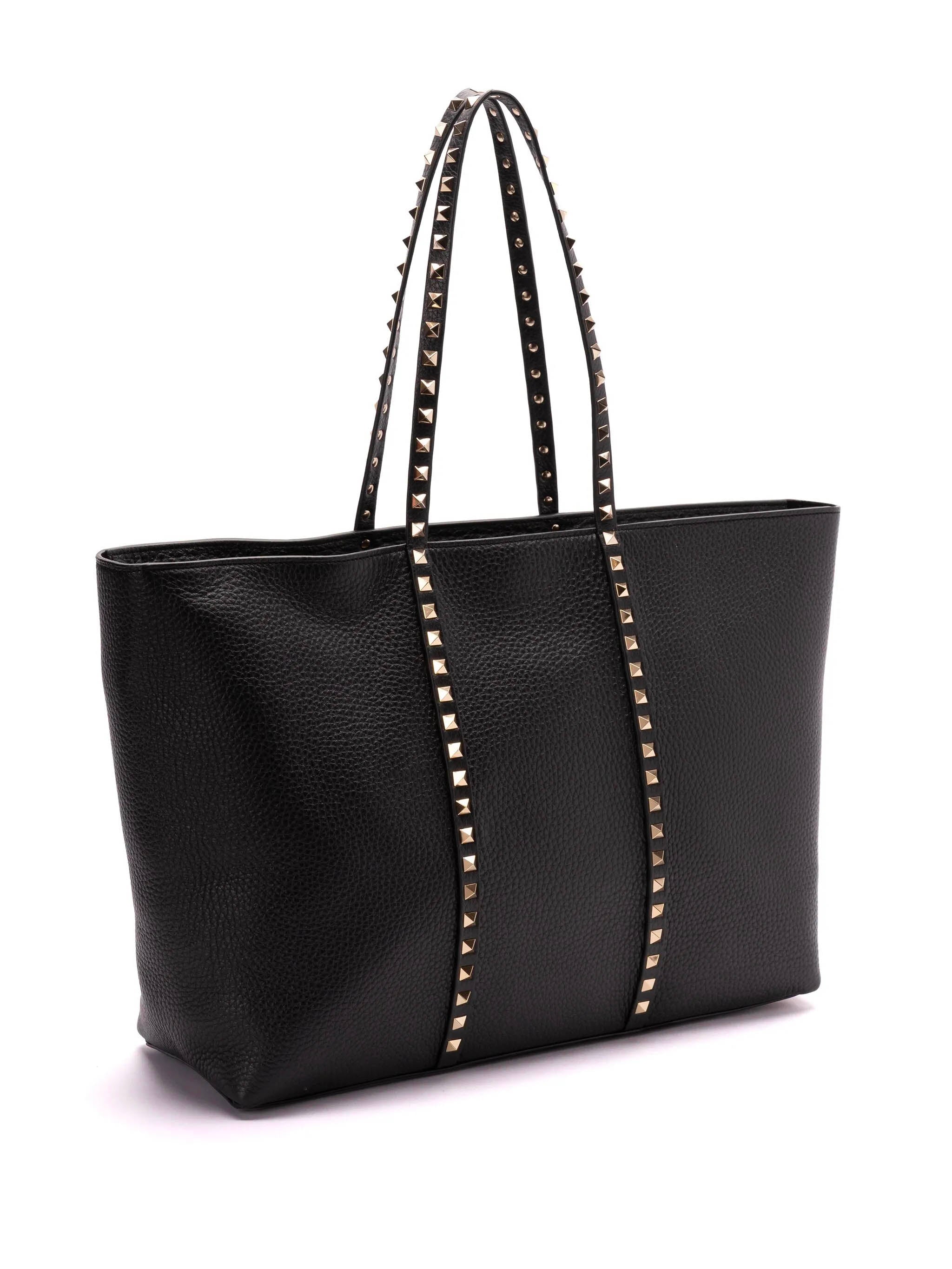 VALENTINO GARAVANI Rockstud Shopping Handbag - 27x37x12 CM
