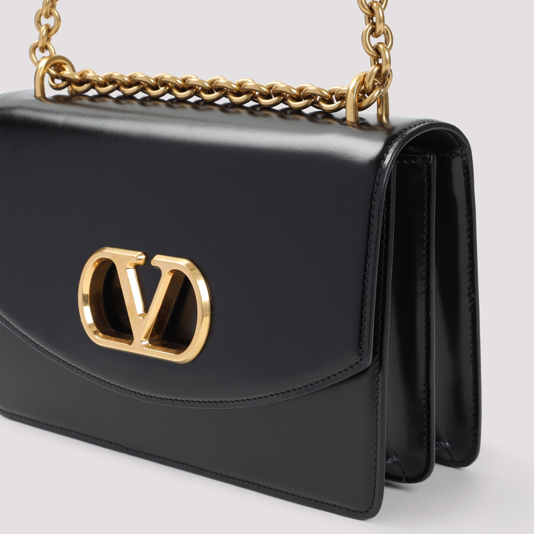 VALENTINO GARAVANI Leather Vain Shoulder Handbag