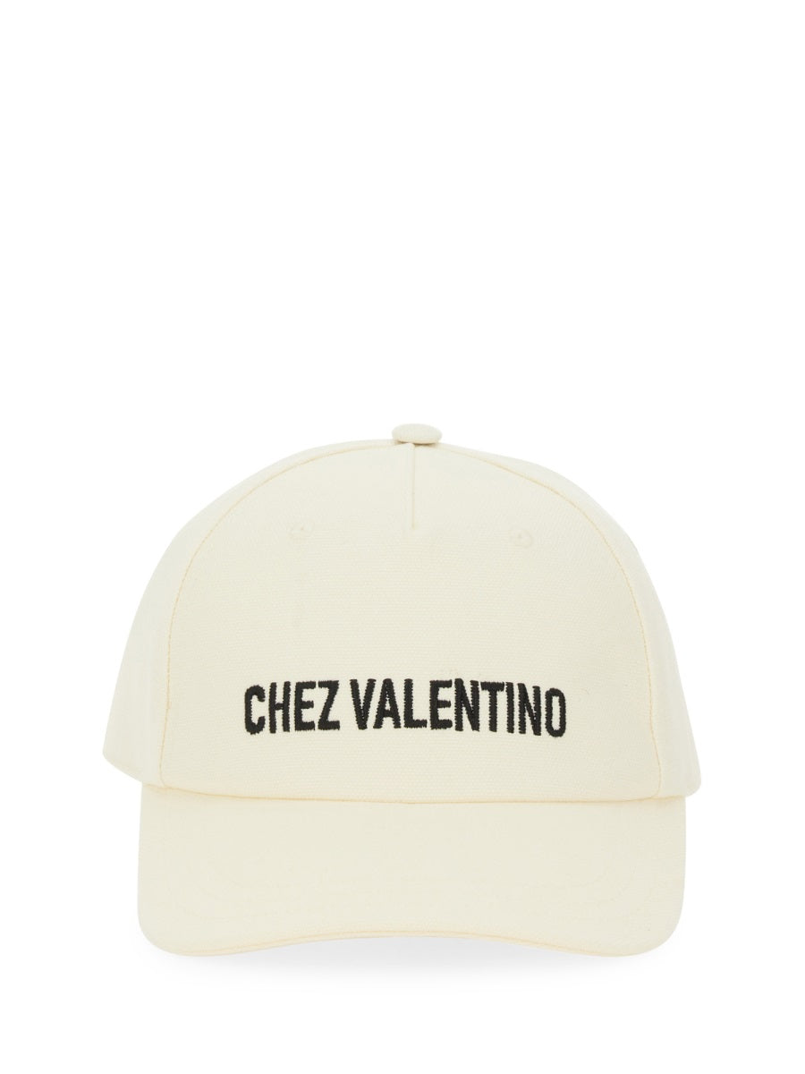 VALENTINO GARAVANI Fashion Forward Baseball Cap with Embroidered Detail