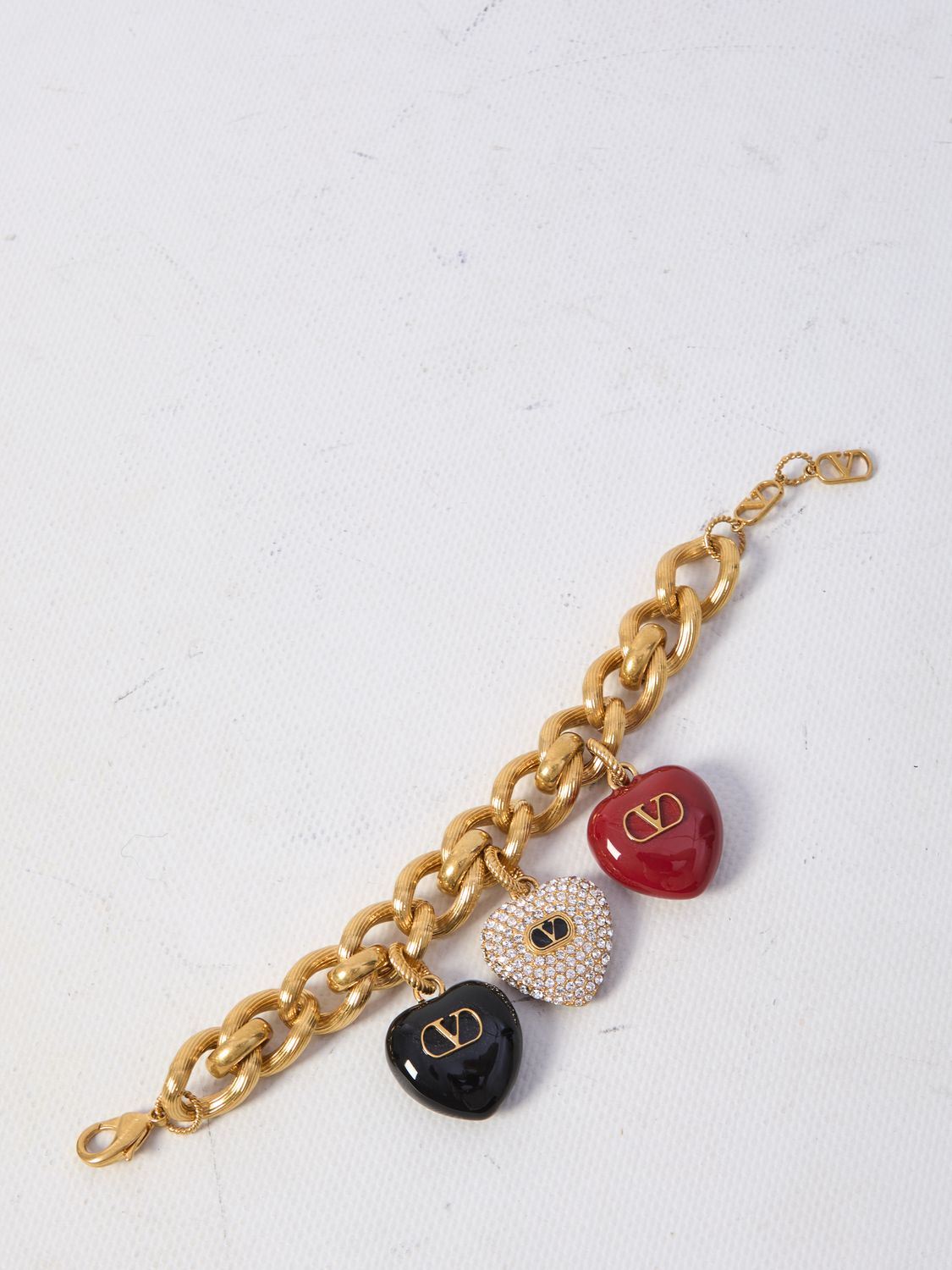 VALENTINO GARAVANI Triple Heart Royal Bracelet