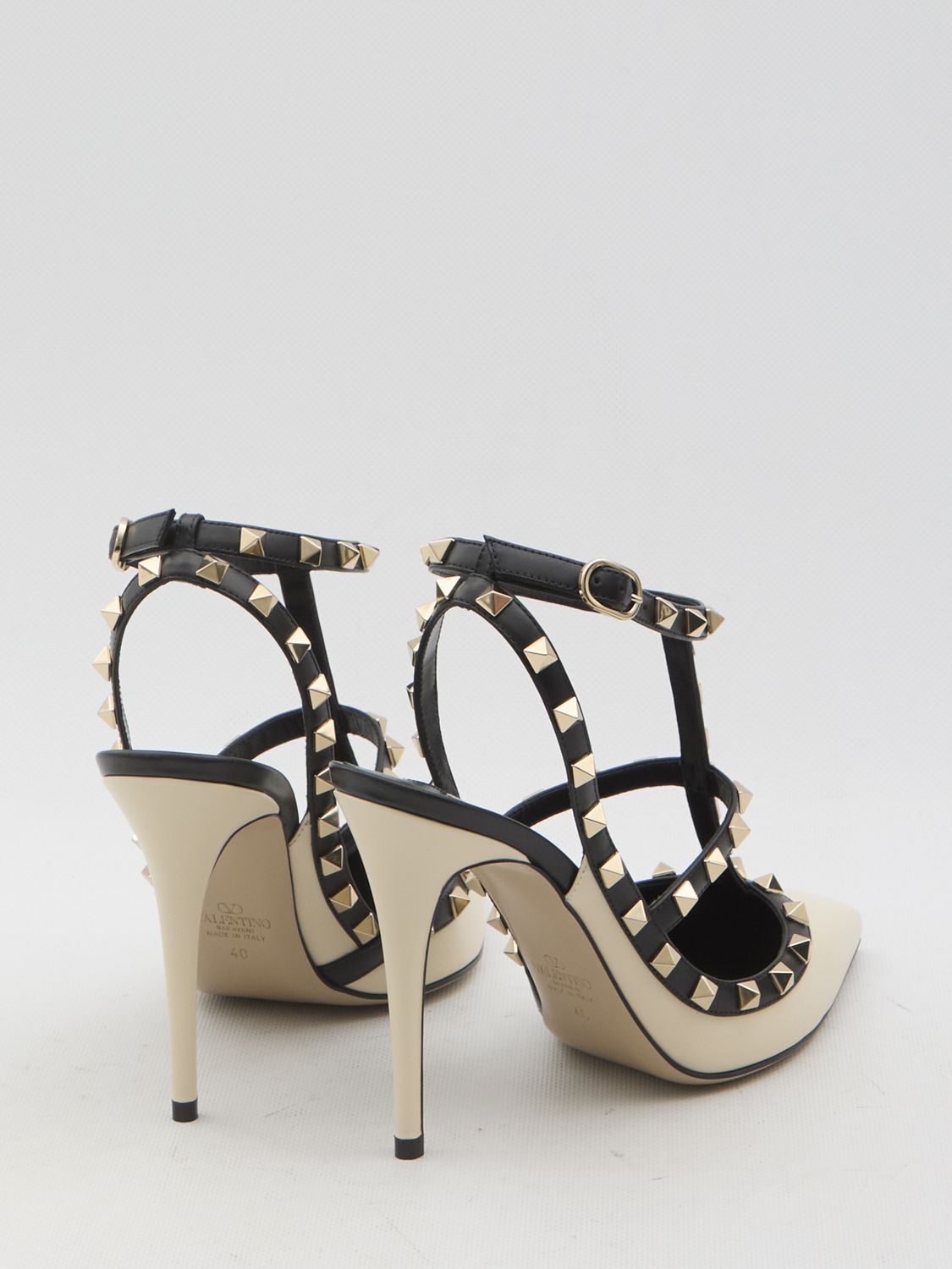 VALENTINO Rockstud Ankle Strap Pumps - Size 100