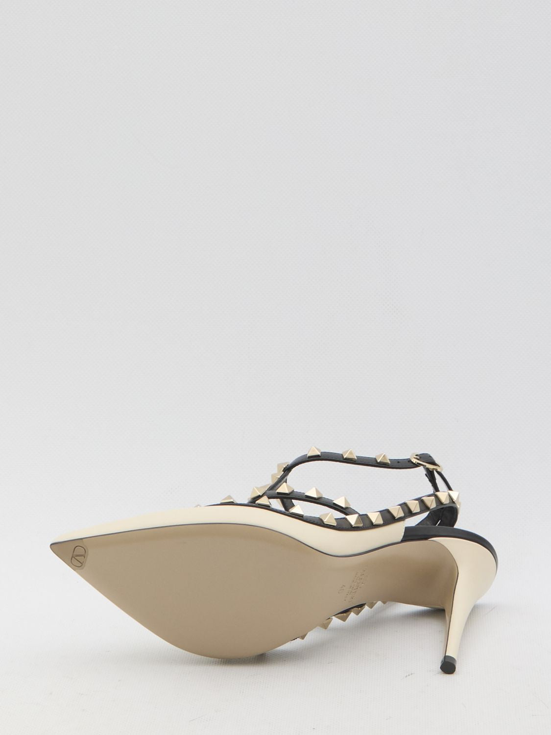 VALENTINO Rockstud Ankle Strap Pumps - Size 100