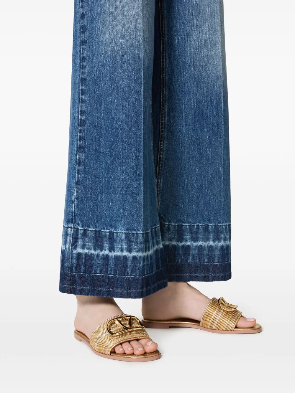 VALENTINO GARAVANI Golden Logo Sandal for Women