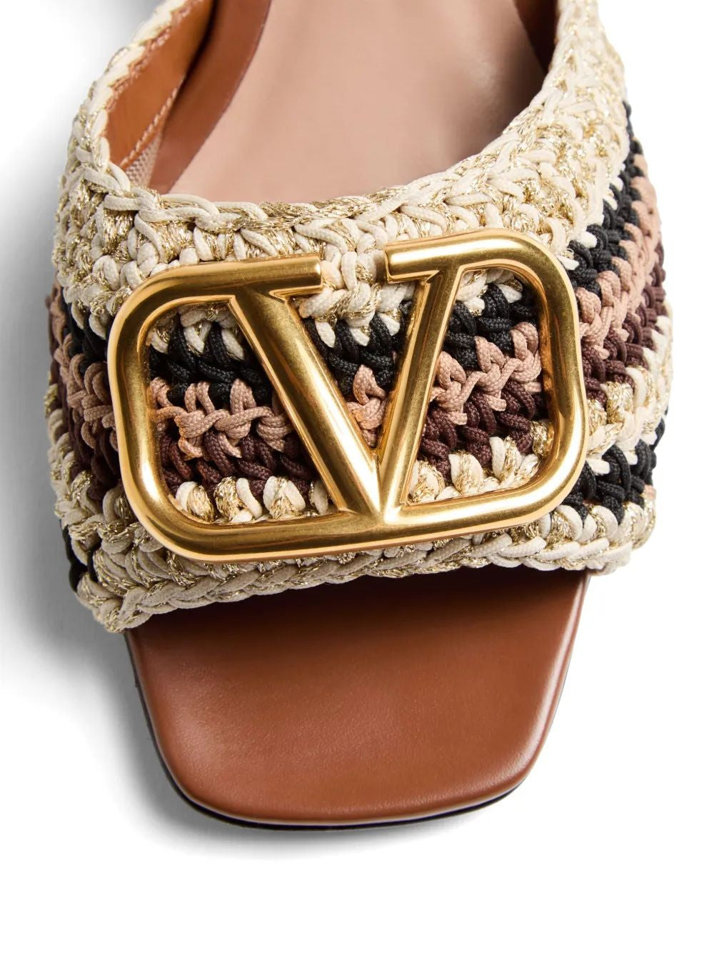VALENTINO Logo Slide Sandals T. 60
