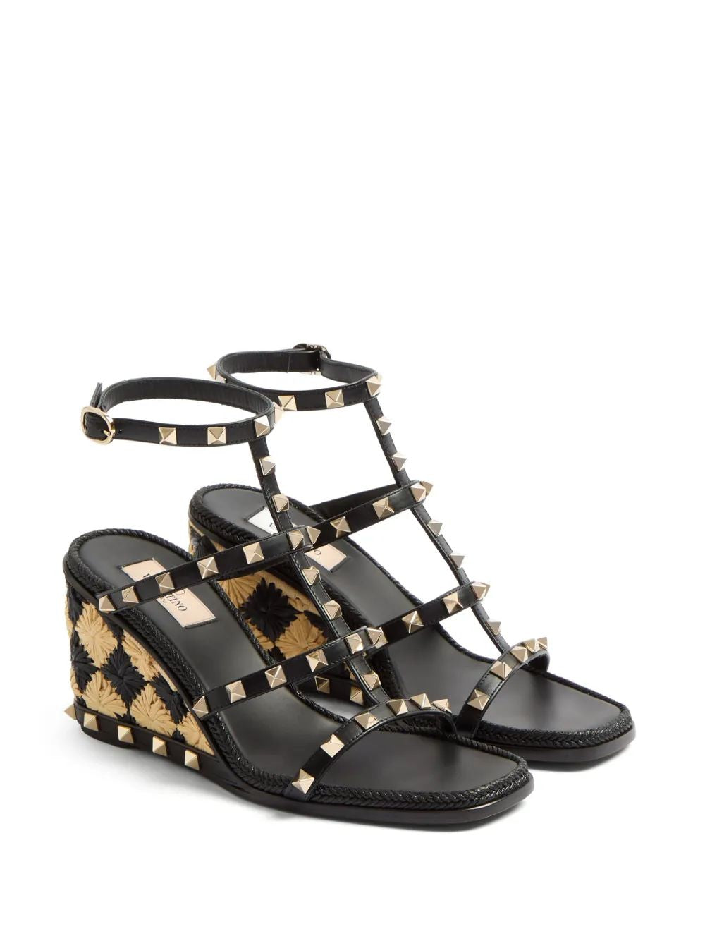VALENTINO Studded Wedge Espadrillas