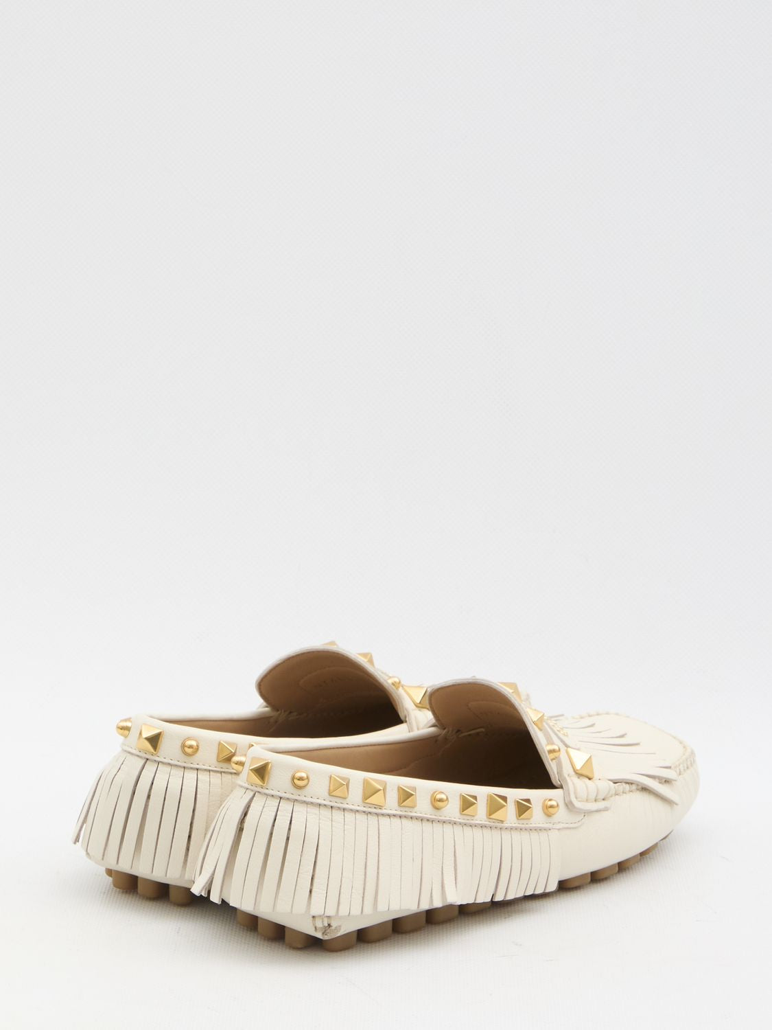 VALENTINO GARAVANI Fringed Driver Moccasin