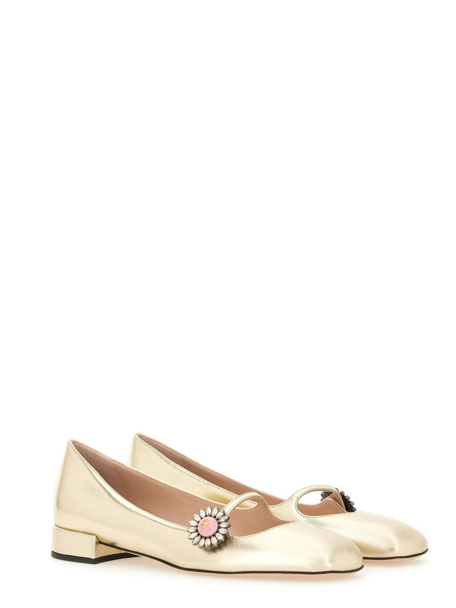 VALENTINO GARAVANI Kidskin Maryjane Ballerina Preshoes