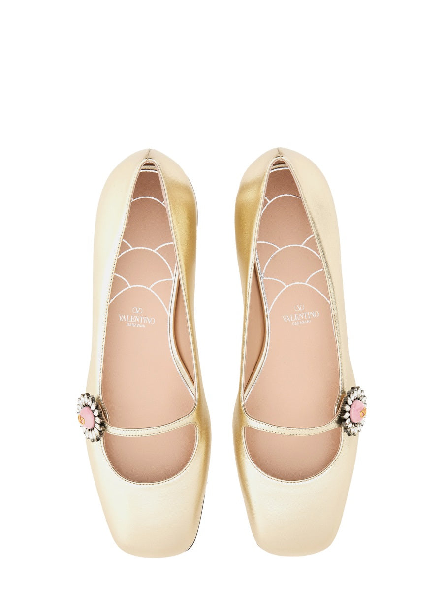 VALENTINO GARAVANI Kidskin Maryjane Ballerina Preshoes