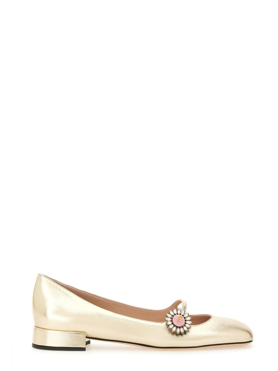 VALENTINO GARAVANI Kidskin Maryjane Ballerina Preshoes