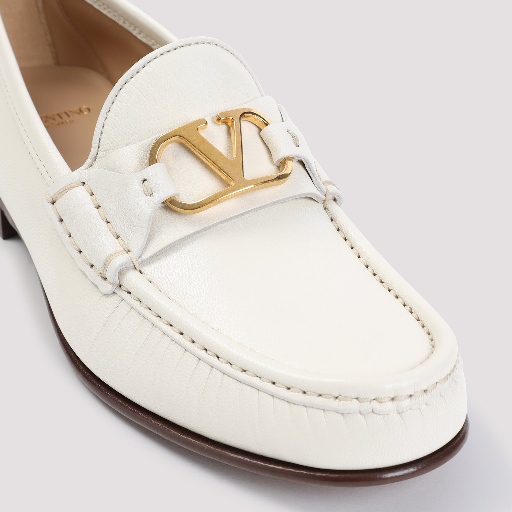 VALENTINO GARAVANI Vlogo Signature Leather Loafers