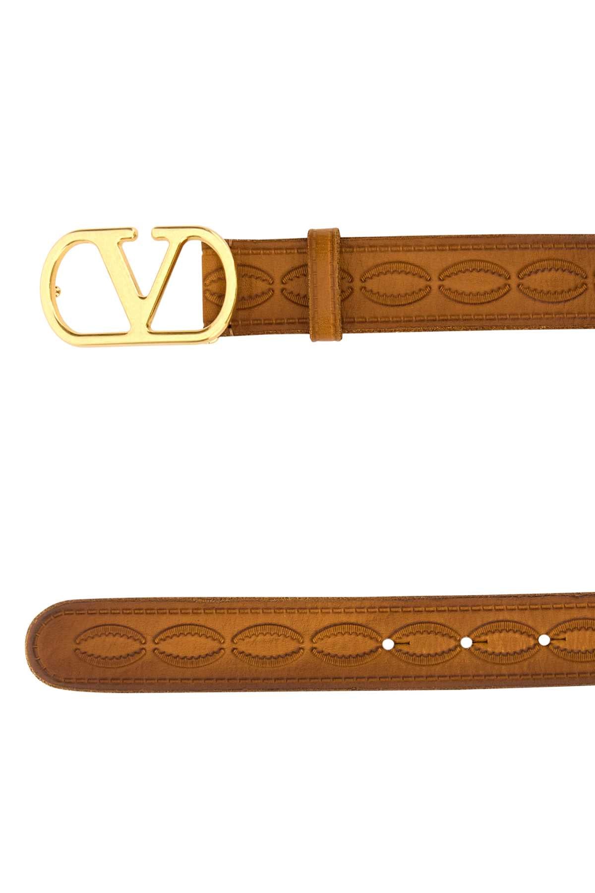 VALENTINO GARAVANI Leather Belt H. 30 with Vlogo Signature