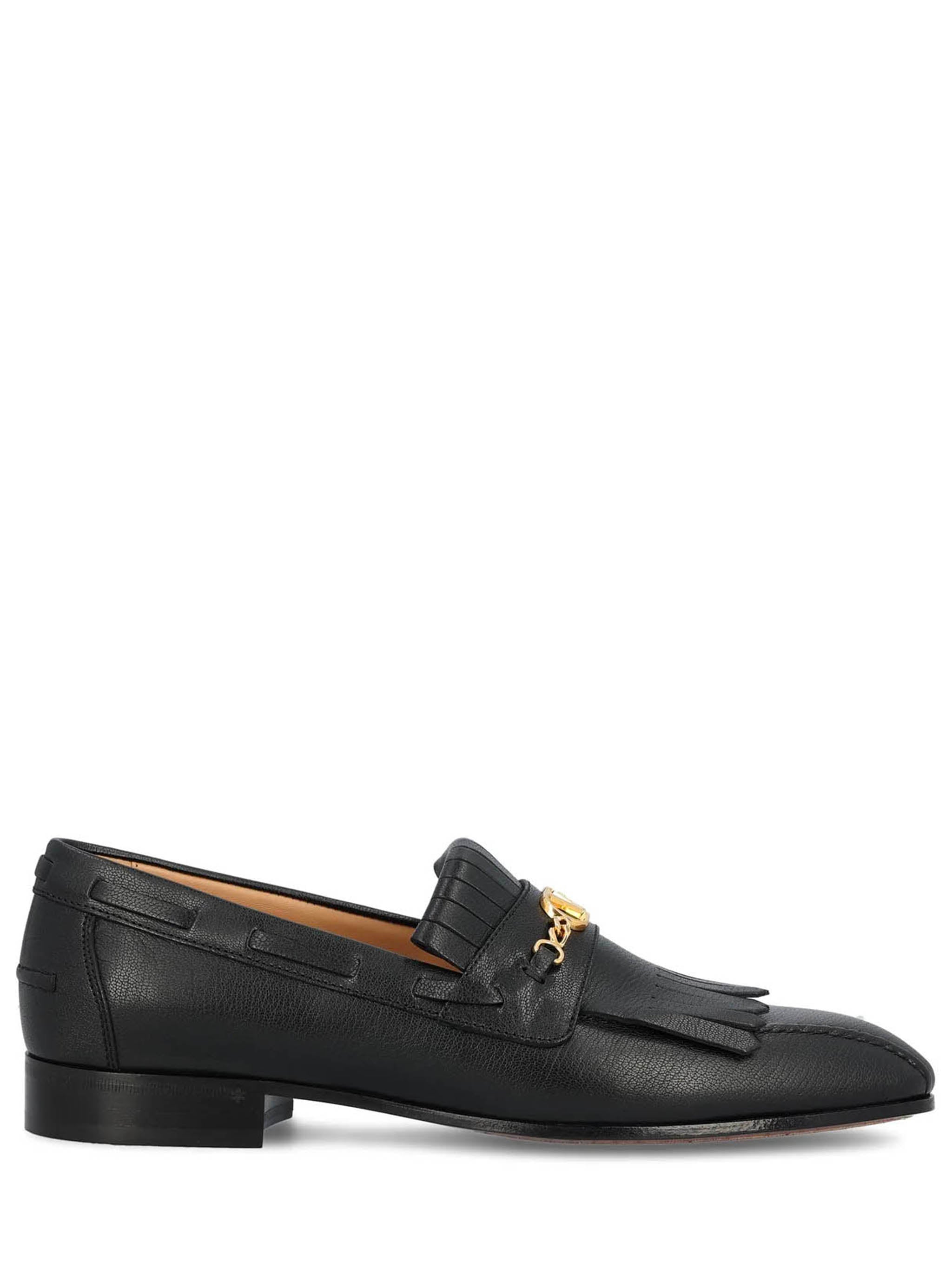 VALENTINO GARAVANI Vlogo Signature Loafer with Antique-Effect Chain - 20 mm Heel