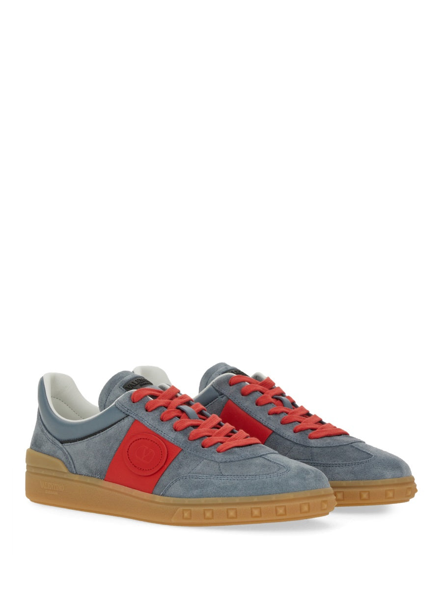 VALENTINO GARAVANI Low Top Upvillage Sneaker in Split and Nappa Calfskin