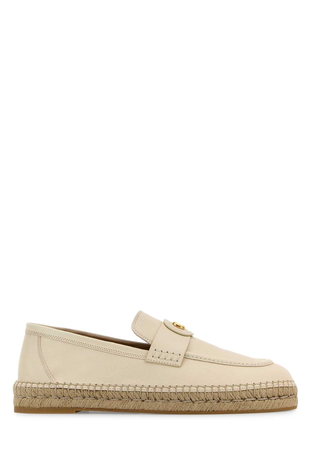 VALENTINO GARAVANI Leather Vlogo Espadrilles for Men - SS25 Collection