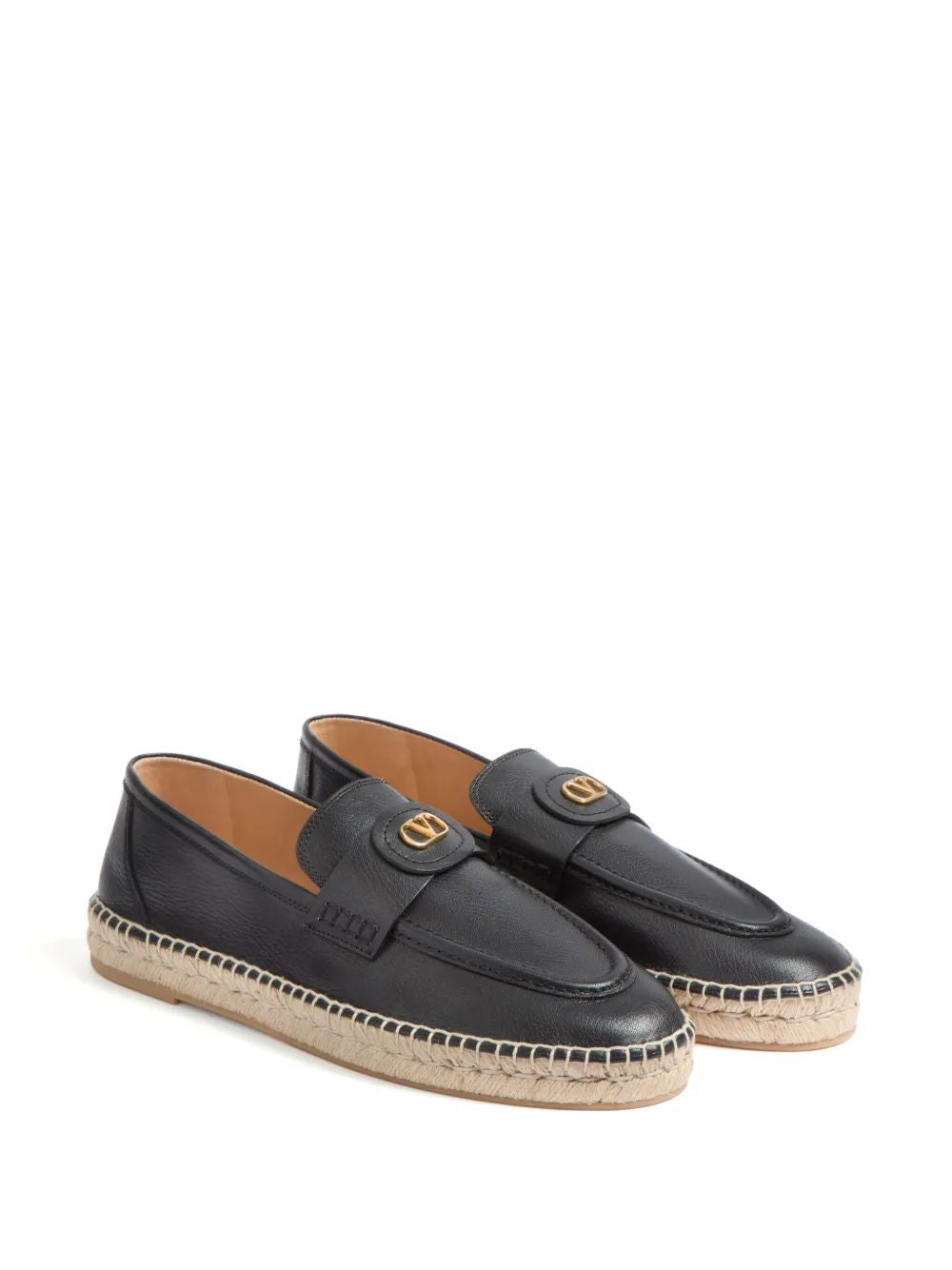 VALENTINO GARAVANI Leather Vlogo Espadrilles for Men