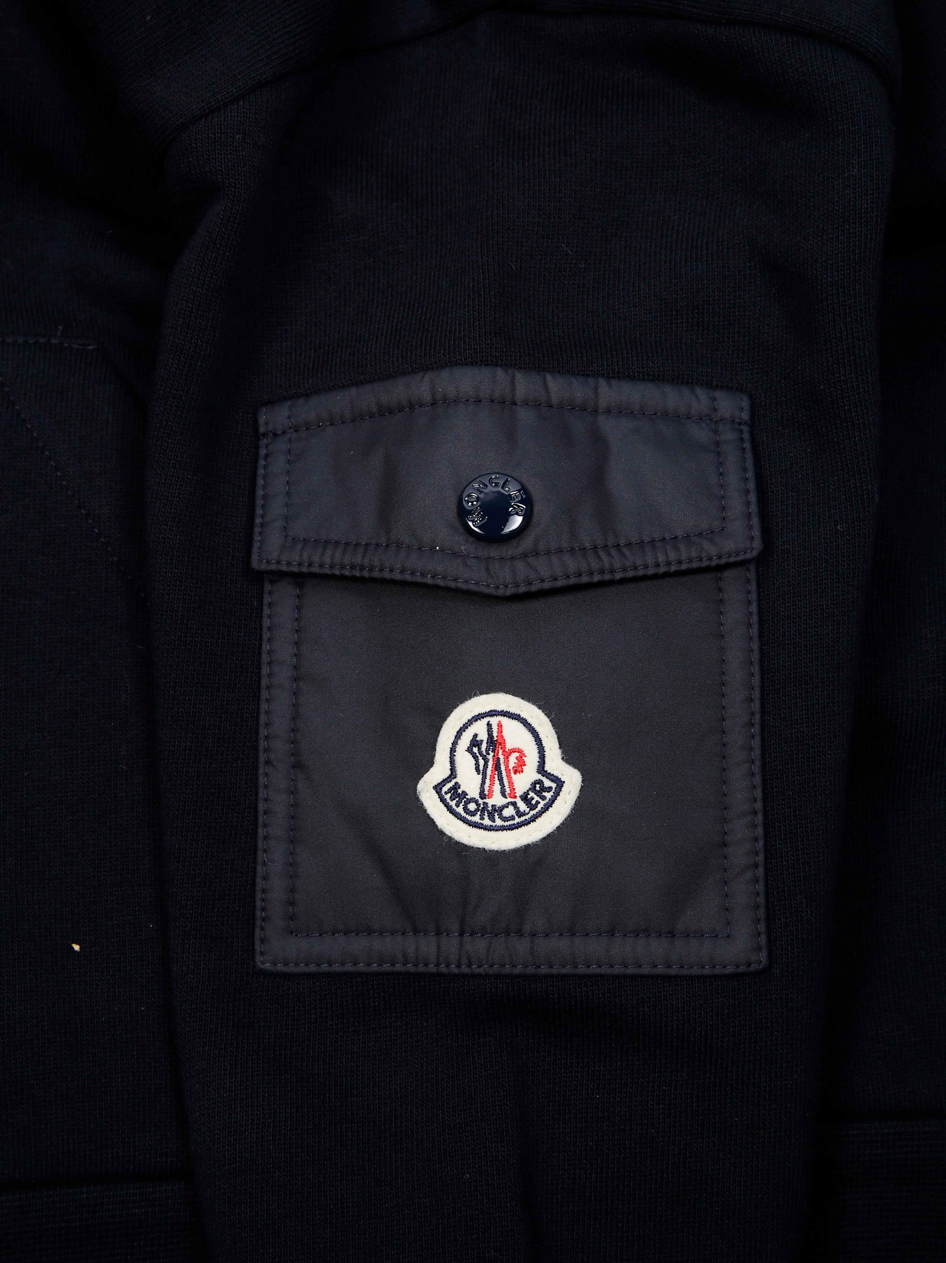 MONCLER Zip-Up Mini Hoodie Sweatshirt