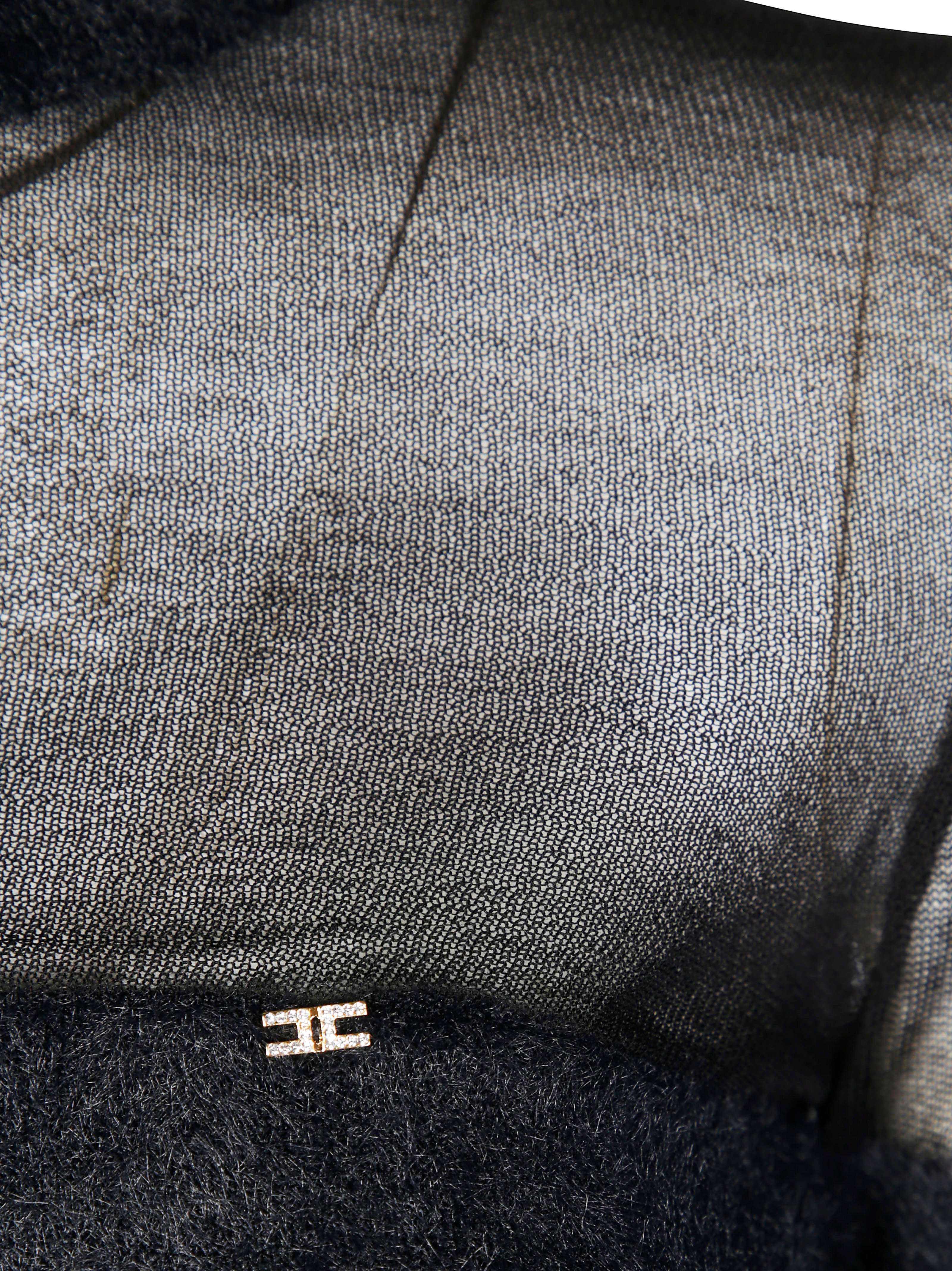 ELISABETTA FRANCHI Men's Puff Sleeve Turtleneck Sweater