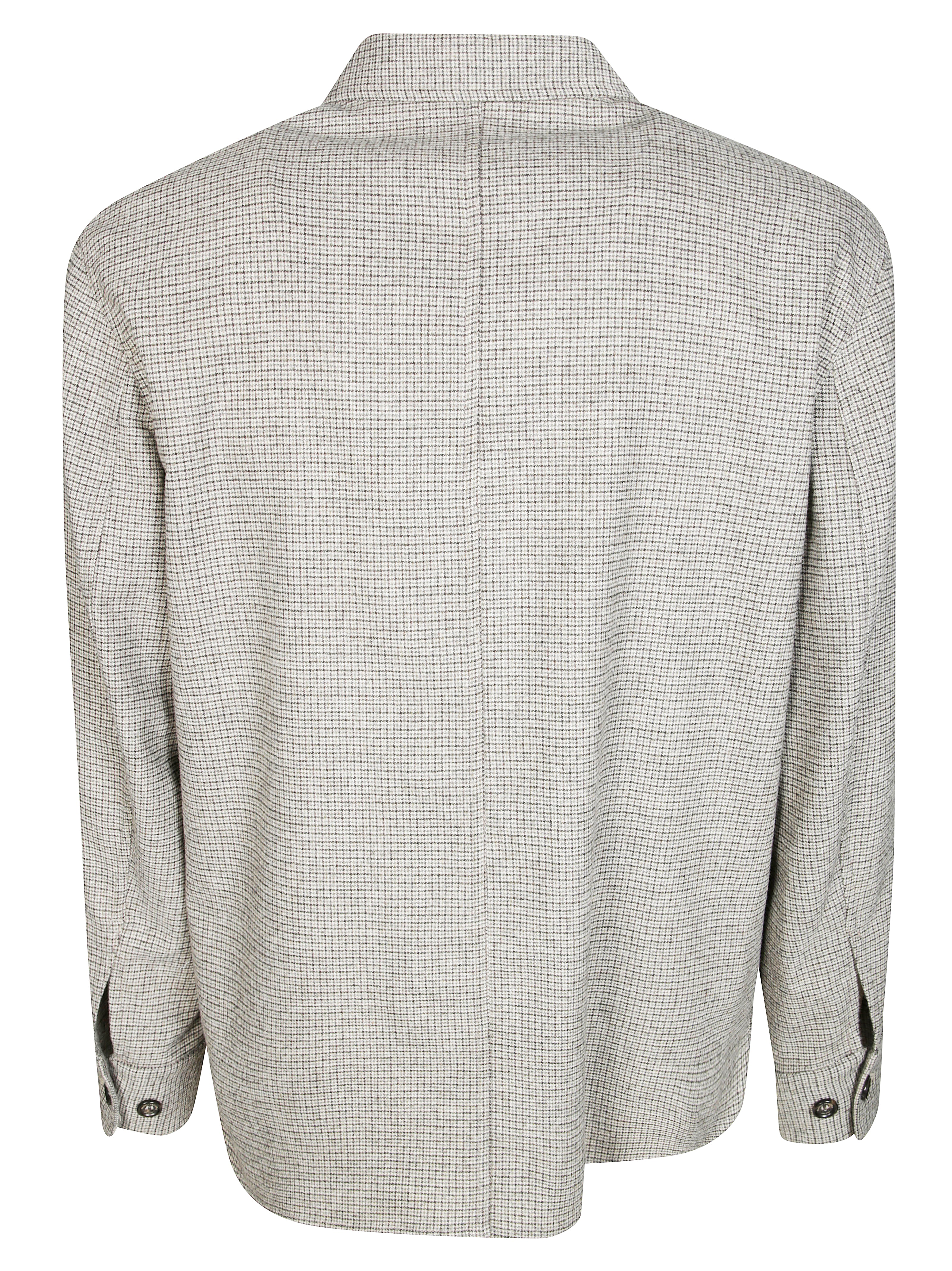 PAOLO PECORA Women's Mini Micro Quadro Jacket Shirt