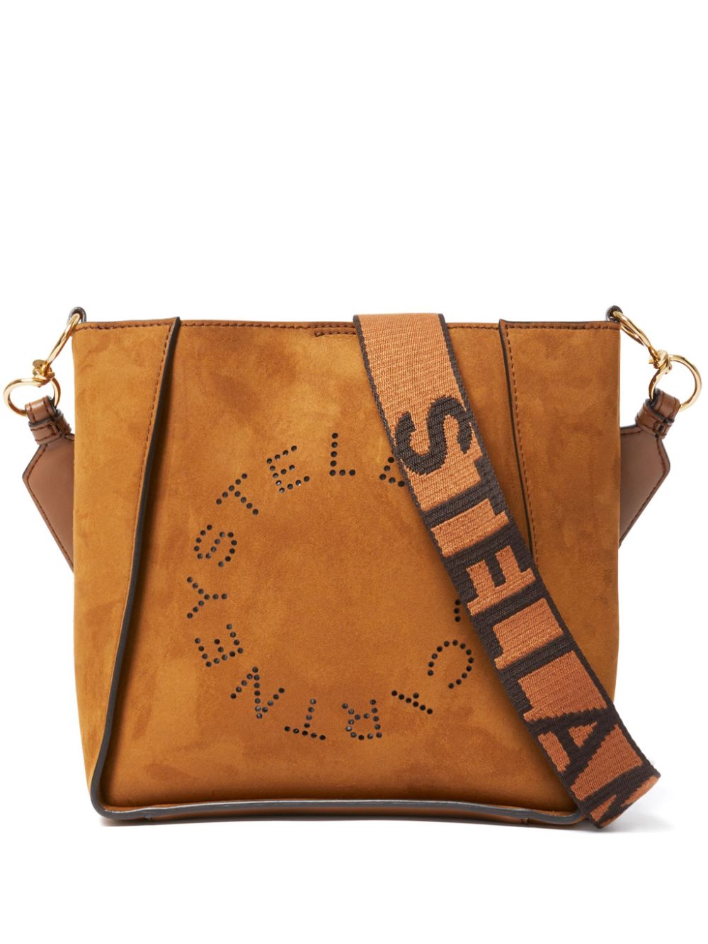 STELLA MCCARTNEY Stylish and Durable Nylon Handbag with Studded Logo Detail