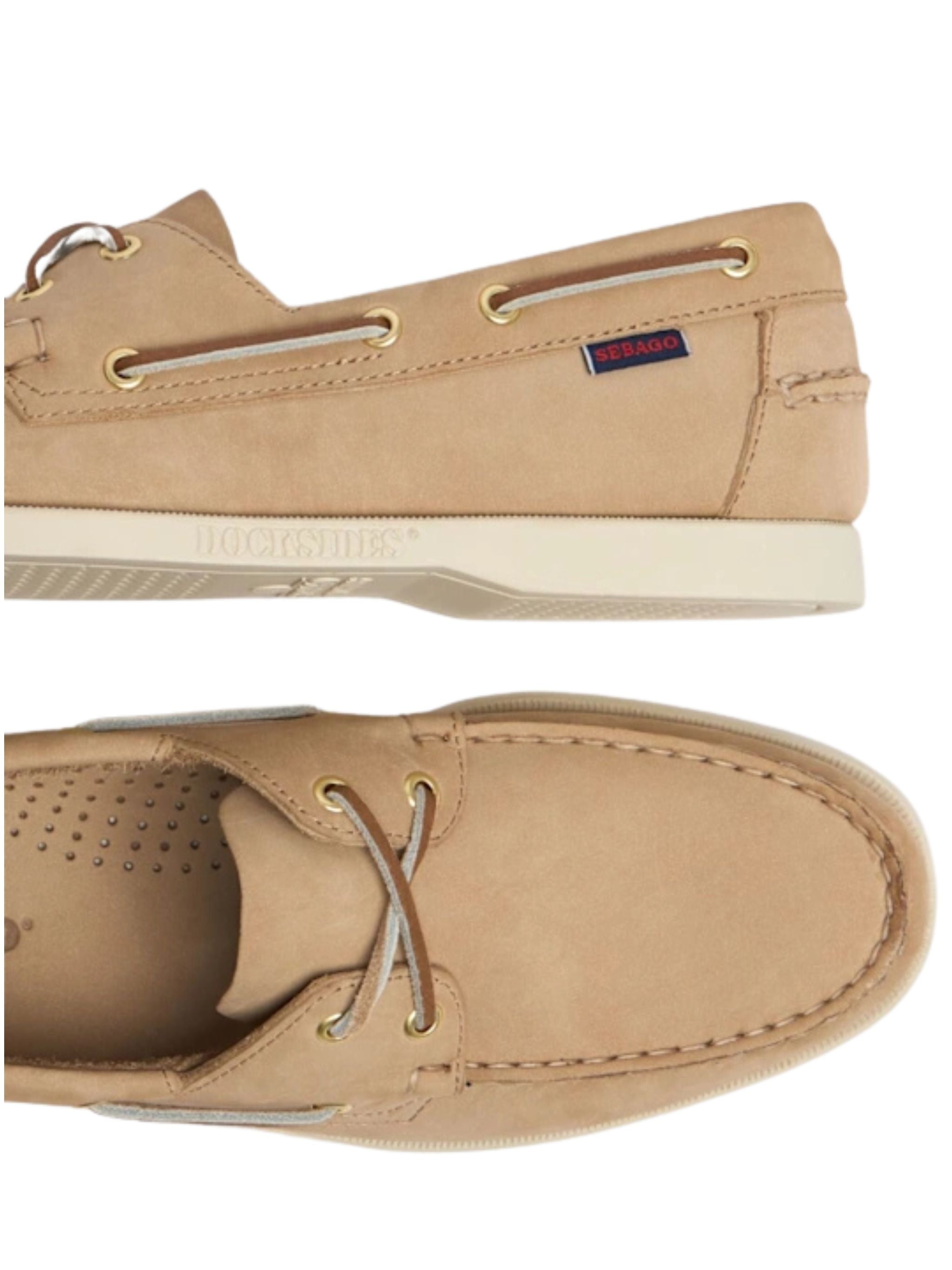SEBAGO Classic Nubuk Boat Shoes for Men