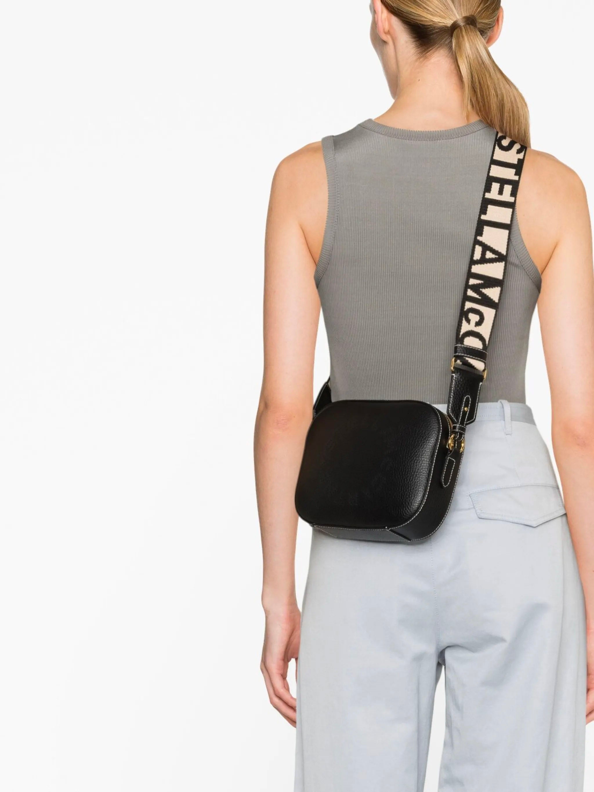 STELLA MCCARTNEY Mini Logo Camera Crossbody Handbag - FW25