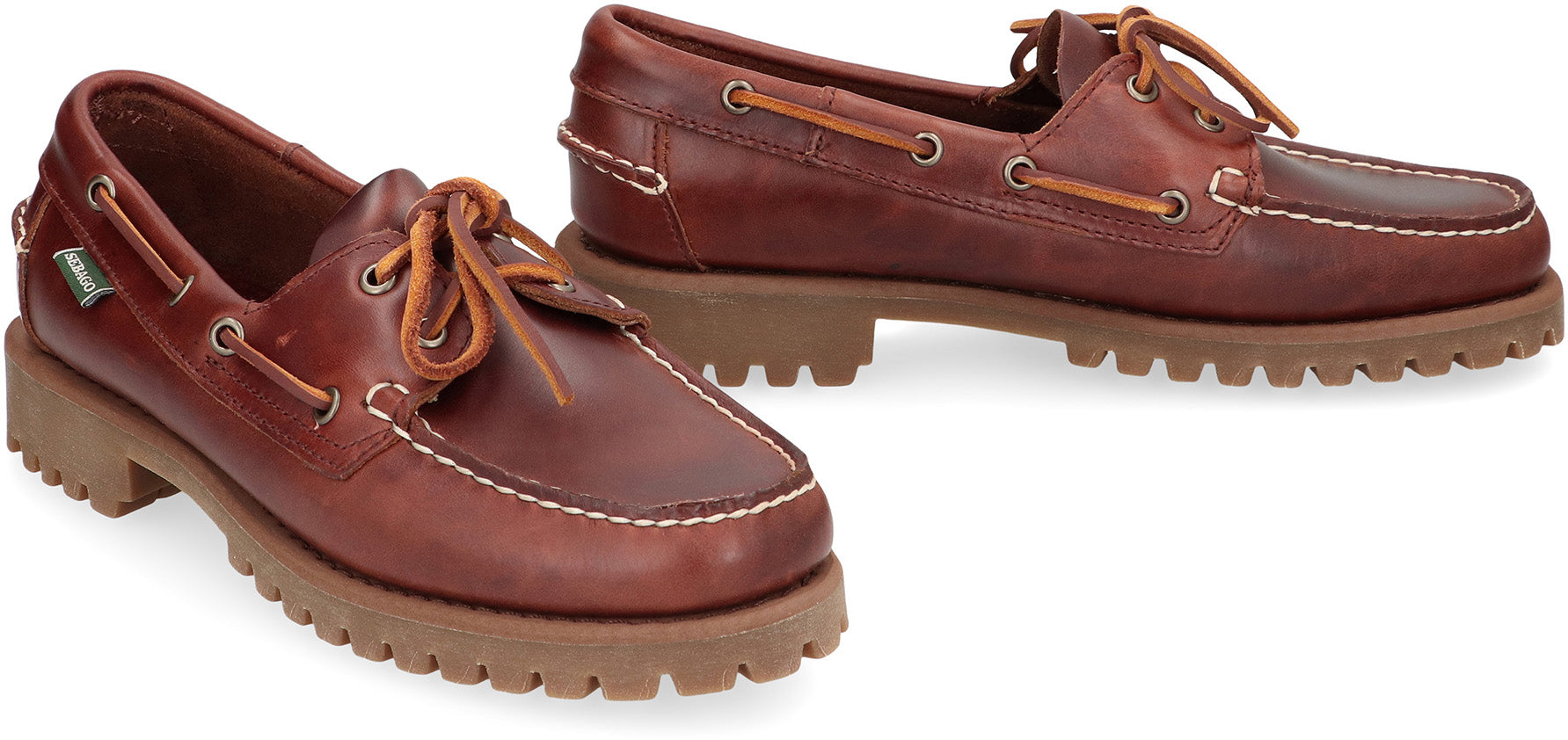 SEBAGO Waxy Leather Moccasins for Women