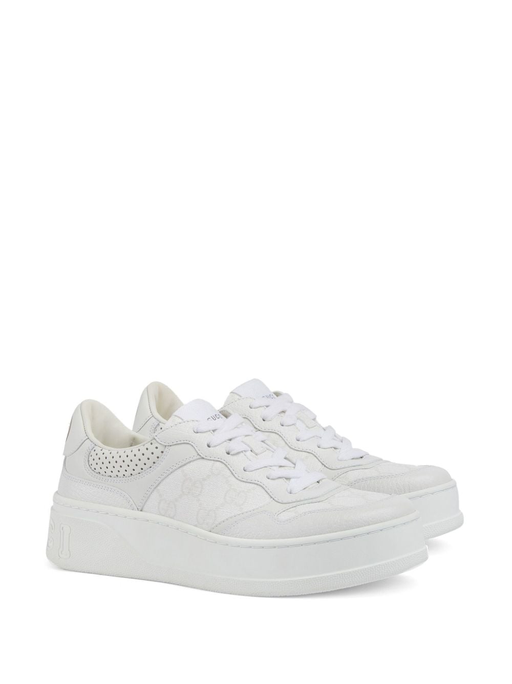 GUCCI Chunky Leather Sneakers - Women's Size Recommended Down