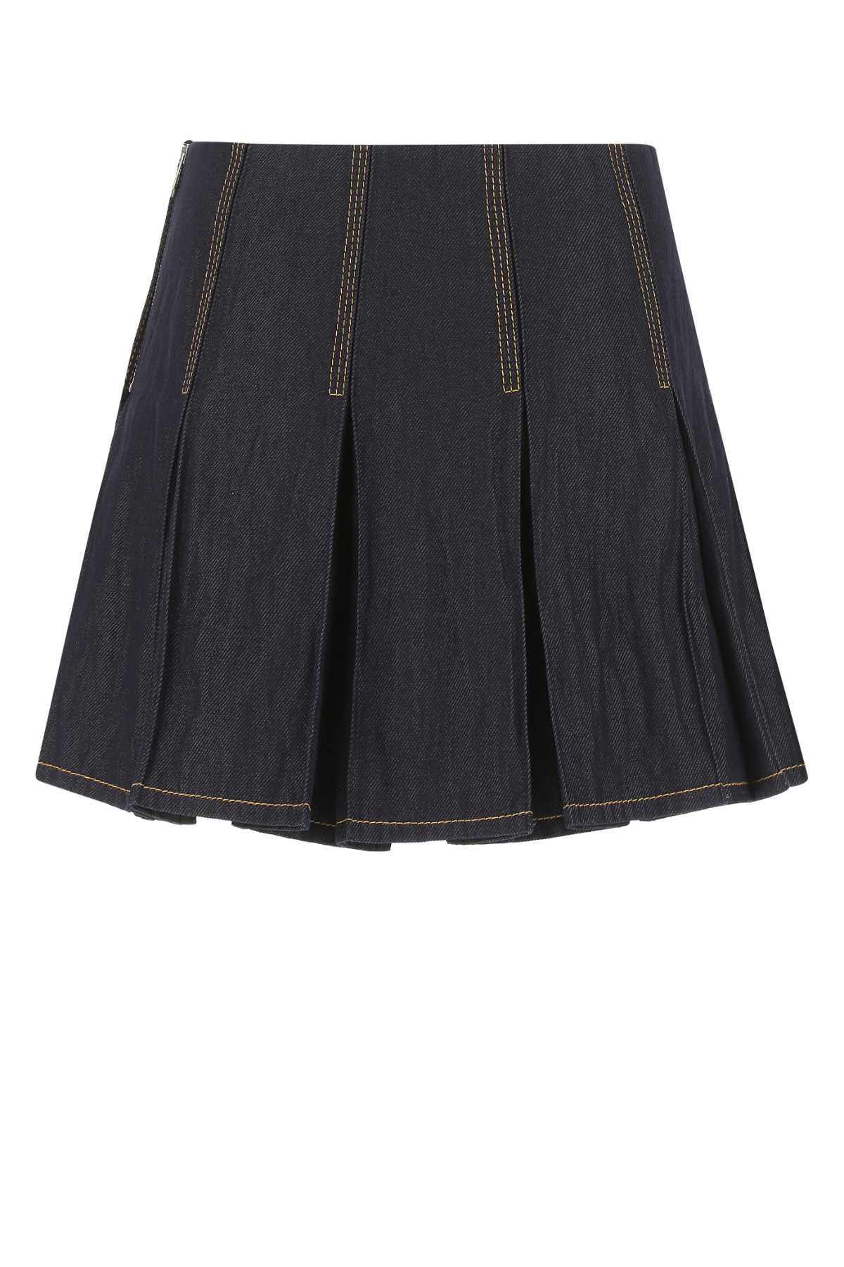 BOTTEGA VENETA Stylish Mini Denim Skirt for Women