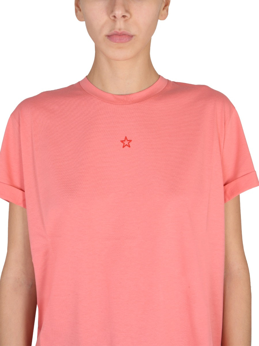 STELLA McCARTNEY Crewneck T-Shirt with Necklace Detail